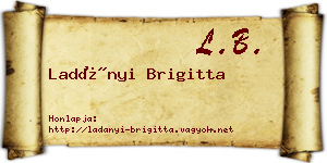 Ladányi Brigitta névjegykártya